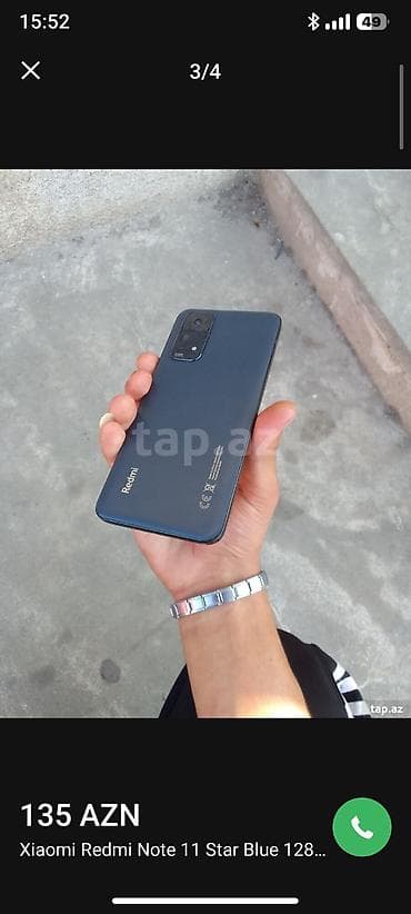 təlfon: Redmi Note 11, 128 GB, rəng - Mavi — 4