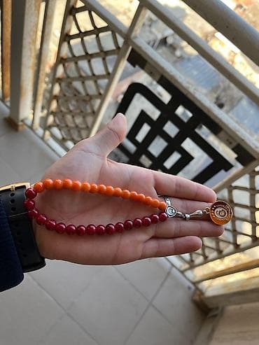 Təsbehlər: Məhsul: İkili rəng keçişli təsbeh - Material: Parlaq, hamar səthli — 2