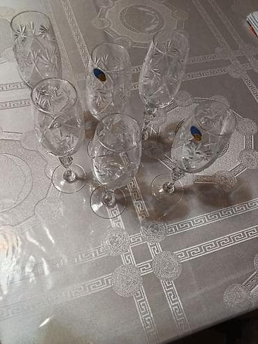 gurcu xengeli sumqayit: Qədəhlər, Xrustal, 6 ədədli dəst — 1