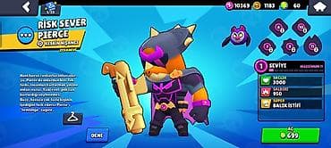 muncuq desti: Brawl Stars hesabı – trofey yolu 9860, profil səviyyəsi 9+, hesab adı — 3