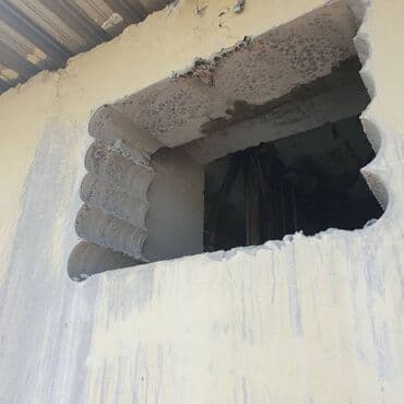 qapi kraskalari: Beton deşmə beton kəsmə kesimi boru yerlerinin acilmasi — 7