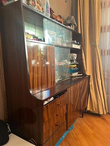 perla dolab: Yeni, 2 qapılı, Güzgülü, Qəhvəyi, Açılan, Düz dolab — 1
