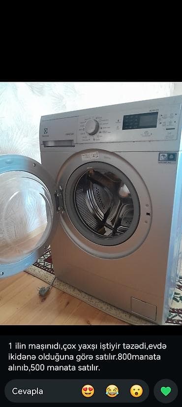 philips xenium 9@9d: Electrolux önyükləməli paltaryuyan maşın - Rəng: gümüşü - Ön qapaqlı — 1