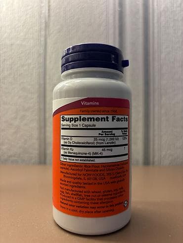 Красота и здоровье: Məhsul: NOW Foods Vitamin D3 & K2 – qida əlavəsi Təsviri: - D3 və — 2