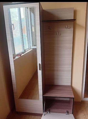 panel radyatorlar: Dəhliz üçün çoxfunksiyalı qarderob-komod dəsti - Material — 2