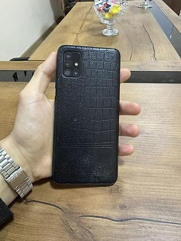 telefon samsung a40: Samsung Galaxy A51, 128 GB, rəng - Qara, Barmaq izi — 3