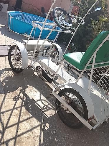 aurus velosiped: Dörd təkərli pedallı velomobil – ailəvi gəzintilər və park turları — 2