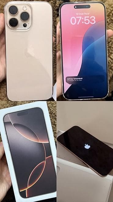 limitsiz data kart: IPhone 16 Pro Max, 512 GB, Desert Titanium, Face ID — 1