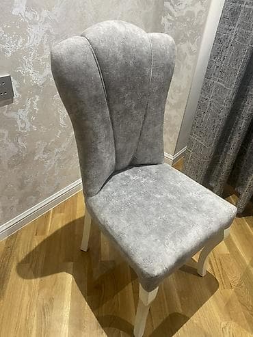 kuxna bebeli: Mətbəx üçün, Qatlanmayan, rəng - Boz Stul — 2