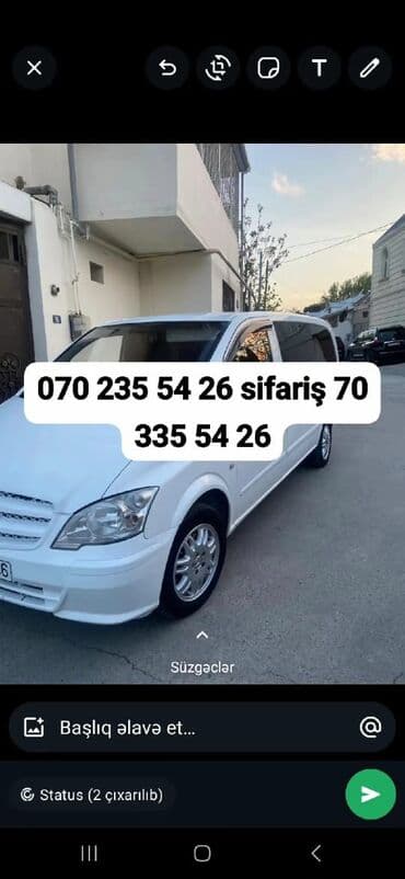 arendaya masin 2018: Mikroavtobus, Bakı - 8 Oturacaq — 8