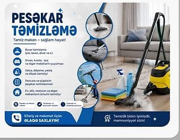 ad gunu bezekleri: Peşəkar Təmizləmə Xidməti Təmiz məkan – sağlam həyat! Xidmətlər: - — 1