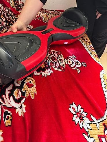 velosiped matoru ucuz: Elektrikli hoverboard (qiro-skutər) – qırmızı-qara dizayn - Təkər — 5