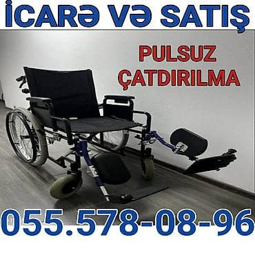 İcarə və satış üçün əlil arabası - Mexaniki tip, geniş oturacaq və