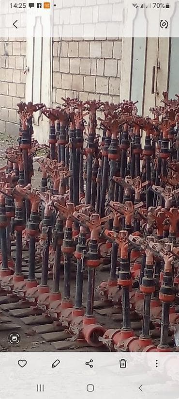 Boçkalar və çəlləklər: 75 ölçülü borular üçün sulama (yağmurlama) başlıqları satılır. 1 — 1