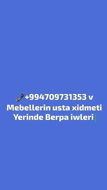 Mebellərin təmiri, bərpası