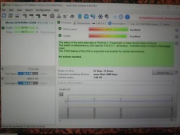 z6 mini: Micron 2210 NVMe M.2 2280 SSD – 512 GB - Model: Micron 2210 NVMe (M.2 — 3