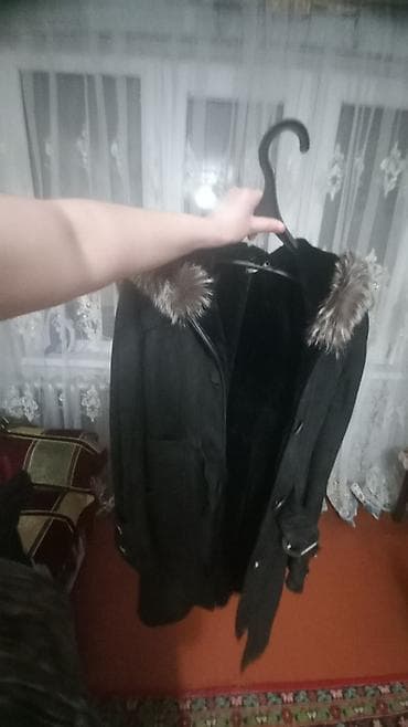 nude ten: Qadın üçün qışlıq üst geyimi – uzun quzu dərisi tipli palto - Rəng — 2