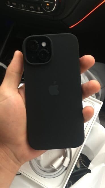 ucuz ayfon: IPhone 15, Qara, Face ID — 3