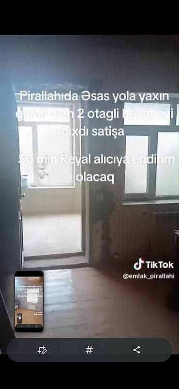 mini evler: Pirallahıda əsas yola yaxın yerləşən 2 otaqlı həyət evi. Həyətdə qaraj — 2