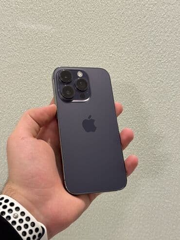 IPhone 14 Pro, 128 GB, Deep Purple, Simsiz şarj, Face ID