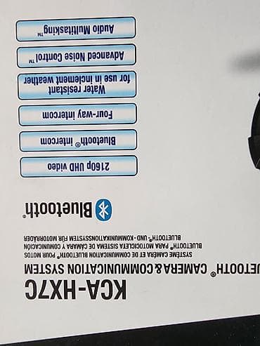 kask kamera: Kenwood KCA-HX7C – motosiklet üçün Bluetooth kamera və kommunikasiya — 3