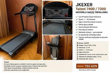 Jkexer trenajor 750 azn. Cox az istifade olunub,ideal ve islek