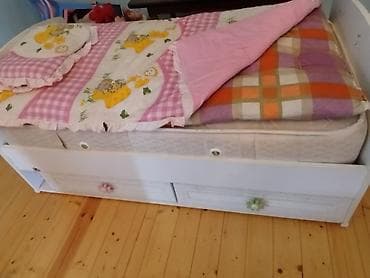 Для девочки и мальчика, Кровать, С матрасом, С выдвижными ящиками — 2