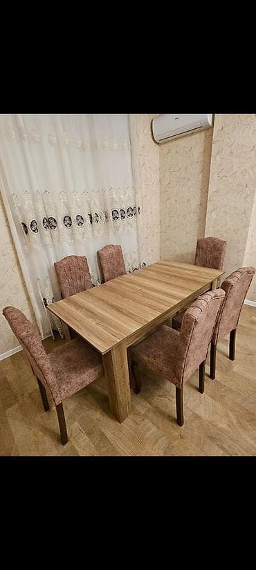 kohnə stul: Qonaq otağı üçün, İşlənmiş, 6 stul — 1