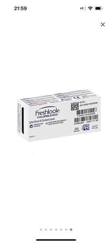 goz linza: FreshLook Colorblends rəngli kontakt linza dəsti Məhsul tərkibi: - — 2