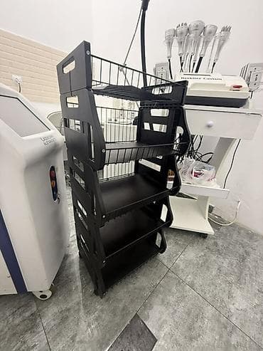 4 mərtəbəli təşkilatçı rəf – salon və ofislər üçün - Material: möhkəm — 2