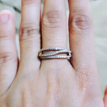 qaş sabitləyici: Alyans, Üzük, Sarı qızıl, 585 Əyar — 1