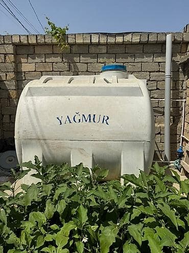 plastik su boruları: Su çəni suyun saxlanması və paylanması üçün nəzərdə tutulmuşdur. Oval — 2