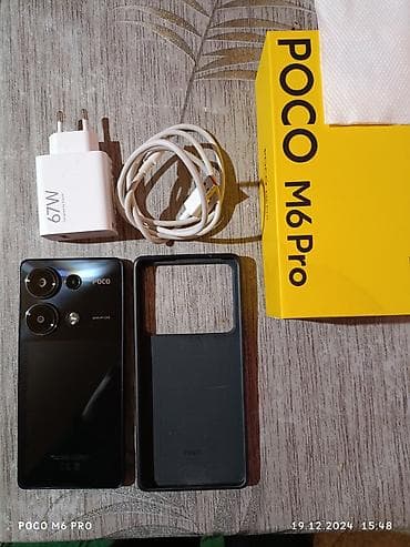 Poco M6 Pro, 8 GB, rəng - Qara, Sensor, Barmaq izi, Face ID