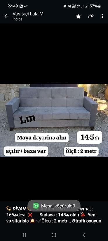 puf divan: Divan, Mətbəx üçün, Qonaq otağı üçün, Bazalı, Açılan, Kitab — 1