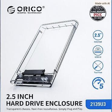 ORICO 2.5” HDD/SSD Box USB 3.0 – Yeni | Qara & Şəffaf | Endirimli