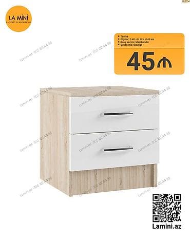 Tumba – minimalist dizayn - Ölçülər: D 40 × H 50 × U 40 sm - Rəng lalafo.az -da Tumba – minimalist dizayn - Ölçülər: D 40 × H 50 × U 40 sm - Rəng