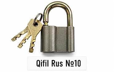 acar desti: Qıfıl “Rus №10” - Tip: Asma qıfıl - Komplekt: 3 ədəd açar - Korpus — 1