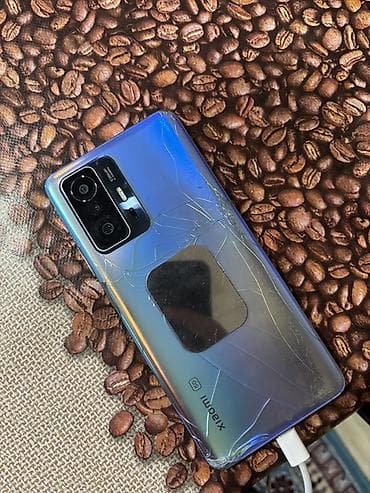 t9 tv box: Xiaomi 11T, rəng - Mavi, 
 Qırıq — 2