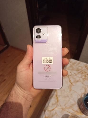 lg e 510: CUBOT Note 50 smartfon - Model: CUBOT Note 50 - Rəng: bənövşəyi (arka — 1