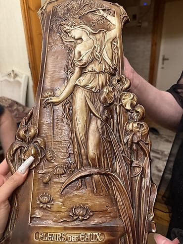 panelerin satisi: Art Nouveau üslubunda relyef panel – “Fleurs des Eaux” - Rəng: antik — 2