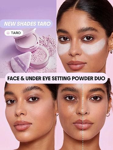 SHEGLAM Face & Under Eye Setting Powder Duo – 2‑si 1‑də fiksəedici
