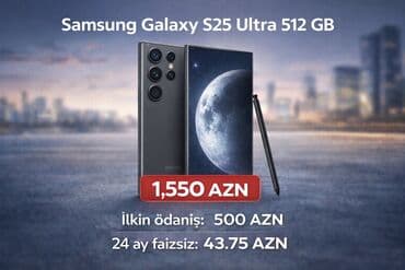 samsung galaxy s19: Samsung Galaxy S25 Ultra, 512 GB, Zəmanət, Kredit, Sənədlərlə — 1
