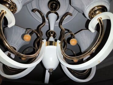 isdi pol: Çılçıraq, 5 lampa, Xrustal — 4