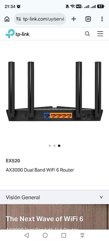 veten komputer: TP-Link EX520 – AX3000 Dual Band WiFi 6 router - WiFi 6 texnologiyası — 2