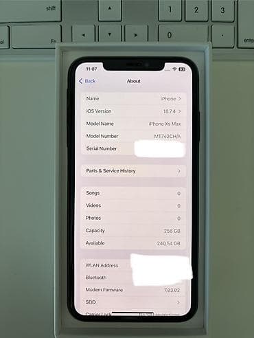 iphone 5 ekranı: IPhone Xs Max, 256 GB, Space Gray, Face ID — 9
