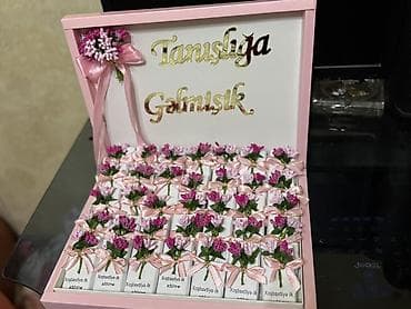 10 maya aid sekiller: “Tanishlığa Gəlmişik” temalı xatirə şokolad dəsti - Dekorativ qutu — 3