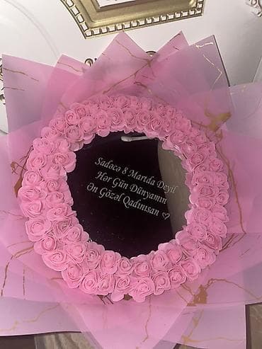 hədiyyələr aləmi: 8MARTA ÖZEL EN UCUZ BUKETLER BİZDƏ!!! Güllü güzgü buketi – — 2