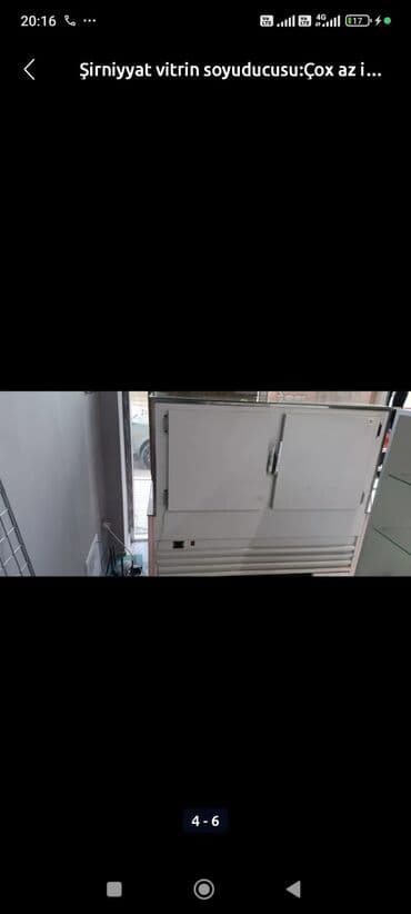 kreditle vitrin soyuducu: Şirniyyət üçün, 150 * 150 * 60, İşlənmiş, Ünvandan götürmə — 1