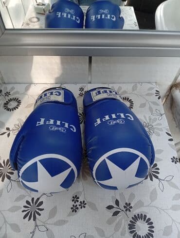 kik boks: CLIFF boks əlcəkləri – mavi rəng - Brend: CLIFF - Rəng: mavi, ağ — 2