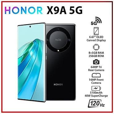 Telefon ehtiyat hissələri: Honor X9a, 256 GB, rəng - Qara — 1